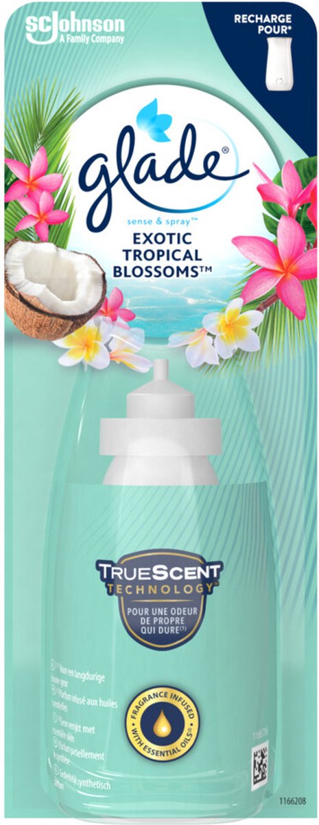 8x Glade Sense & Spray Exotic Tropical Blossoms 18 ml