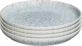 Denby | Halo Speckle Coupe Bord Medium Set van 4 ø 21 cm - Bord