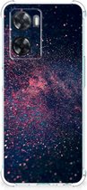 Smartphone hoesje OPPO A57 | A57s | A77 4G Mobiel Case met transparante rand Stars