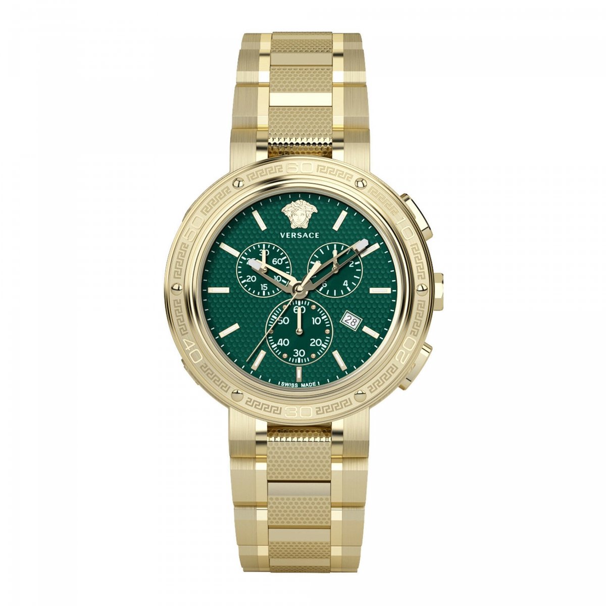 Versace VE2H00521 horloge mannen - Roestvrij Staal - goud