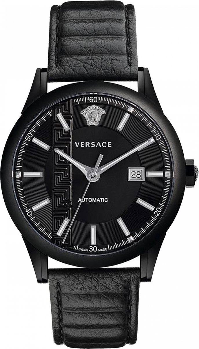 Versace V18030017 horloge mannen - Roestvrij Staal - zwart