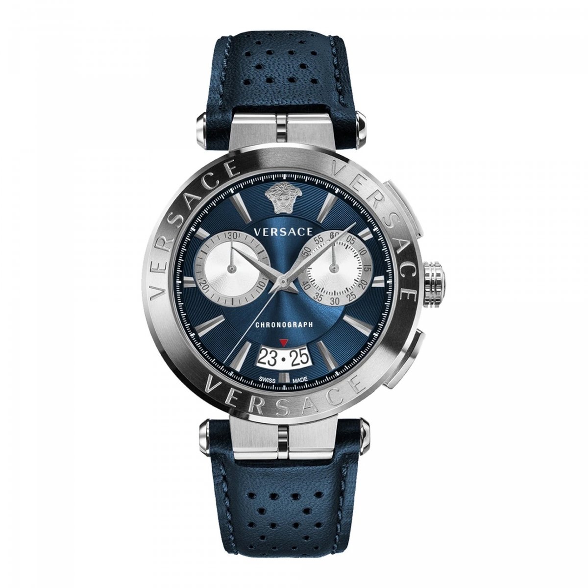 Versace VE1D00819 horloge mannen - Roestvrij Staal - zilver