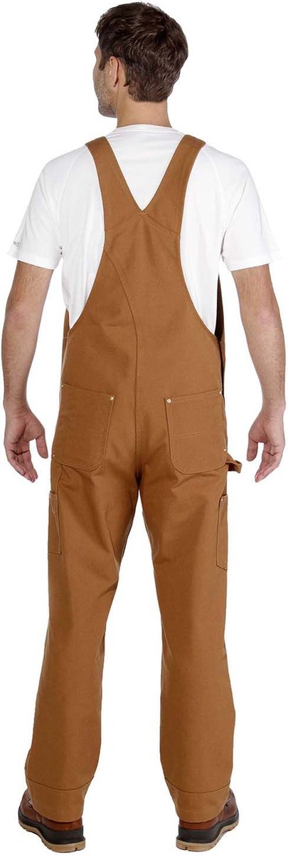 Carhartt Men's Relaxed Fit Duck Bib Overall (48x34 Dark Brown)