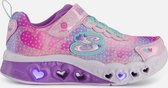 Skechers Flutter Heart Lights-Simply L Meisjes Sneakers - Pink/Multi - Maat  33