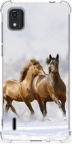 GSM Hoesje Nokia C2 2nd Edition Bumper Hoesje met transparante rand Paarden