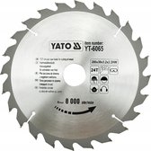 Lame de scie circulaire YATO Ø200 mm - 24T - diamètre intérieur 30 mm