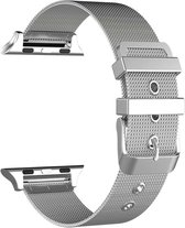 Bandje geschikt voor Apple Watch (38/40/41mm) Gesp Milanees Bandje - Zilver