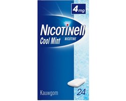 Nicotinell Kauwgom Cool Mint 4mg - 1 x 24 stuks