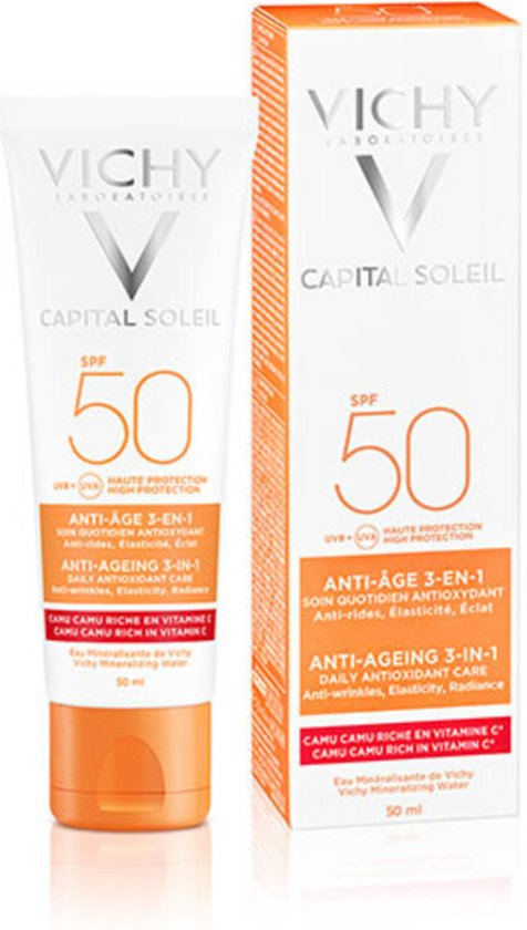 Vichy Idéal Soleil Crème solaire Solaire Anti-Âge SPF50 - 50ml - pour le visage