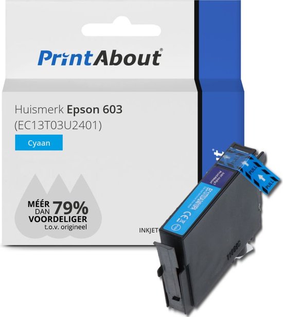 Propre marque Epson 603 (EC13T03U2401) Cartouche d'encre Cyan