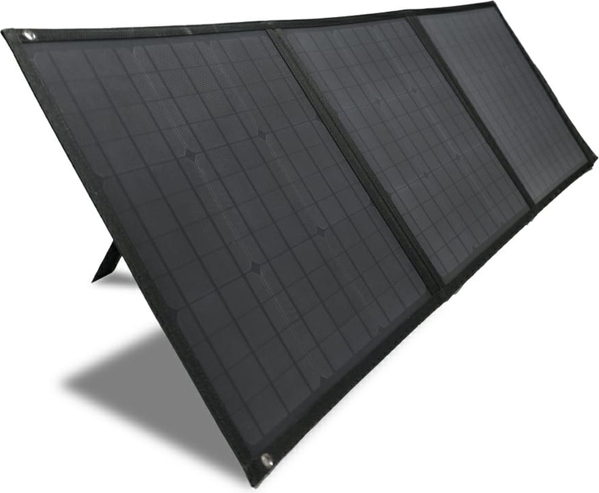Zonnepanelen Compleet pakket 120W - Zonnepaneel Camper - Camping - Auto - Outdoor 12V - Solar Panel Opvouwbaar Charger - Draagbaar