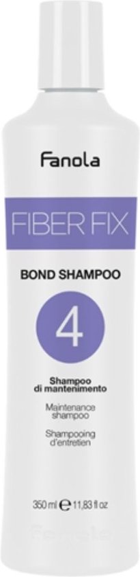 Fanola Fiber Fix Bond Shampoo N4 350 ml - Normale shampoo vrouwen - Voor Alle haartypes