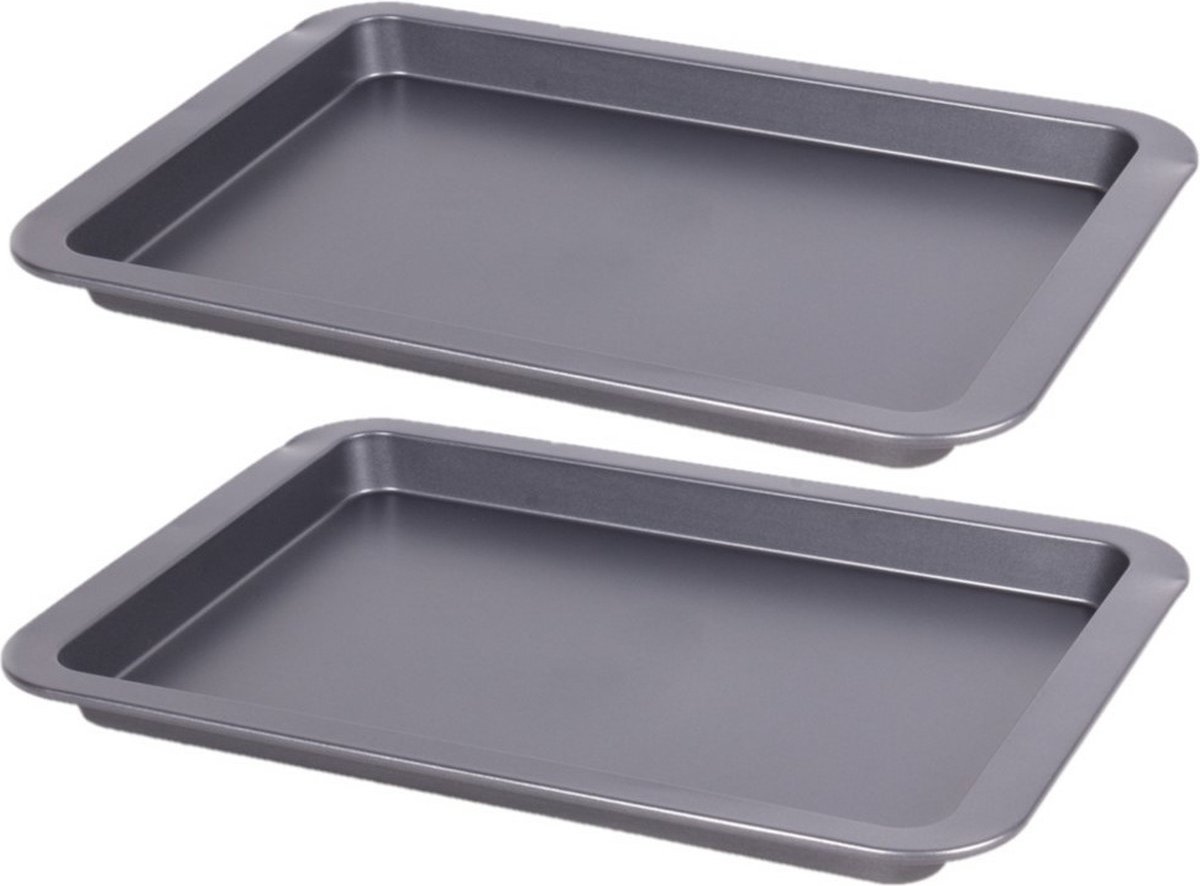 Bakplaat - 2 stuks - universeel - 33 x 23 cm - max 220 - 240 graden celsius