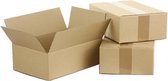 15 x boîtes en carton A4 en carton ondulé simple marron 30,5 x 22 x 25 cm / boîte pliante américaine / boîte d'expédition