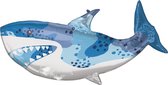 Ballon Foil Anagram Shark Junior 96 X 45 Cm Blauw/ Blanc