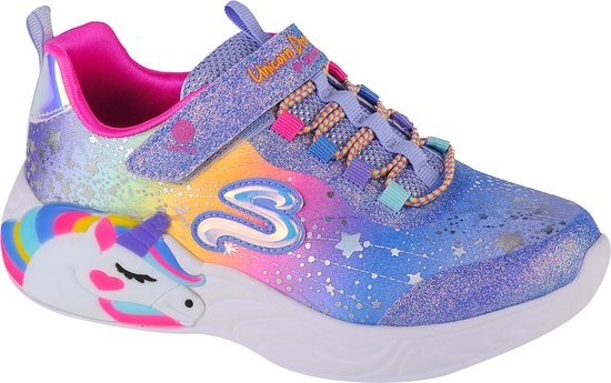 Skechers S Lights-Unicorn Dreams Meisjes Sneakers - Blauw - Maat 33