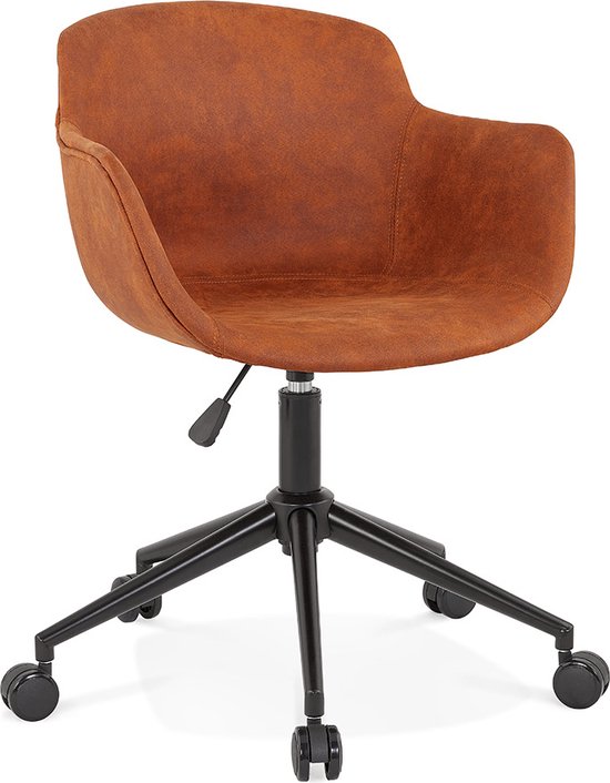 Maysun - Chaise de Bureau Design - BELLE Marron - Zwart