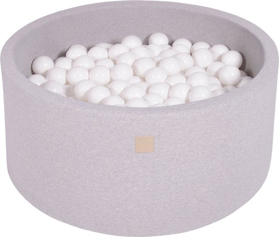 MeowBaby® Piscine Balles Pour Bébé Rond 90x40cm/300 Balles 7cm Fabriqué En  UE, Velvet, Gris Clair: D'or/Gris/Blanc