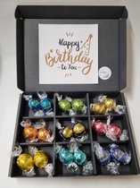 Chocolade Ballen Proeverij Pakket | Chocolade pakket met 9 verschillende chocolade smaken kwaliteits chocolade met Mystery Card 'Happy birthday to you' (met persoonlijke videoboodschap) | Cadeaupakket | Feestdagen box | Chocolade cadeau