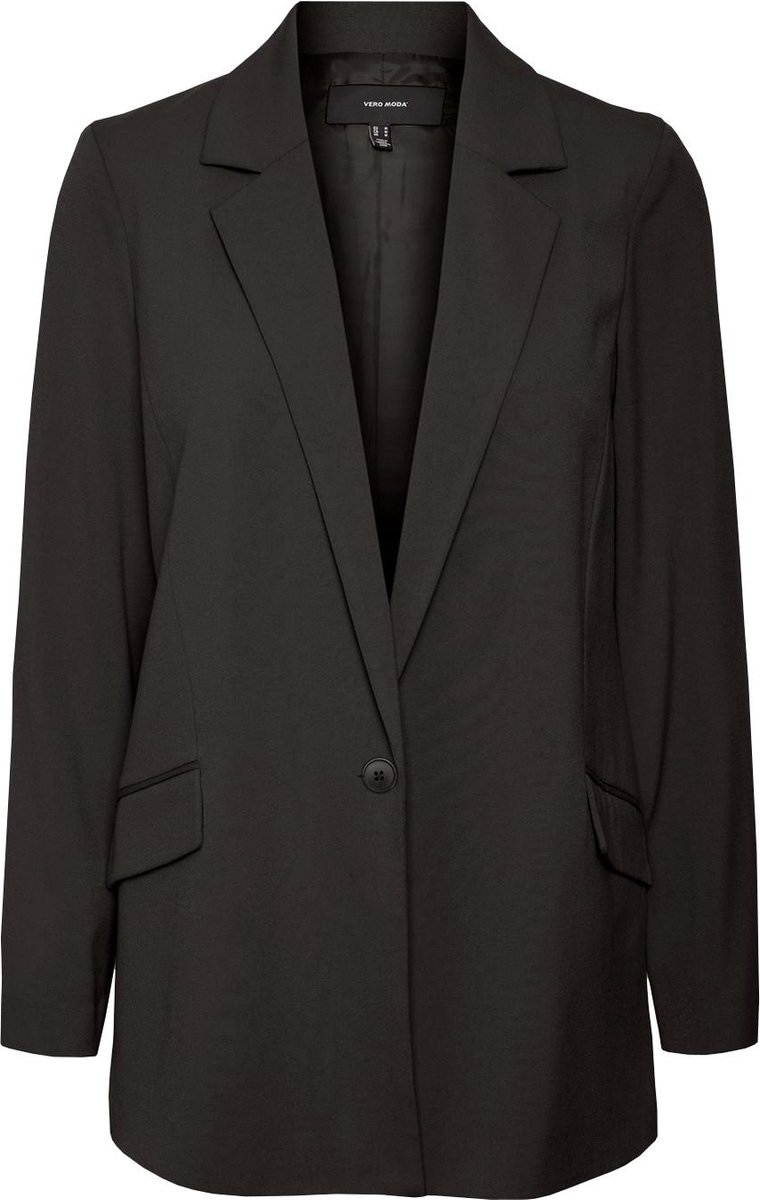 Vero Moda Blazer Vmlistakia Ls Solid Blazer Boo 10279719 Black Dames Maat - L