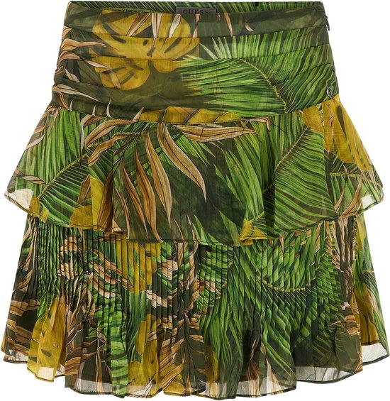 Guess Gilda Miini Skirt Dames Rok - Sage Garden - Maat XL