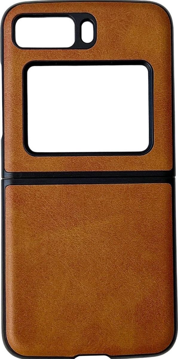Mobigear Hoesje geschikt voor Motorola Razr (2022) Telefoonhoesje Hardcase | Mobigear Excellent Backcover | Razr (2022) Case | Back Cover - Bruin