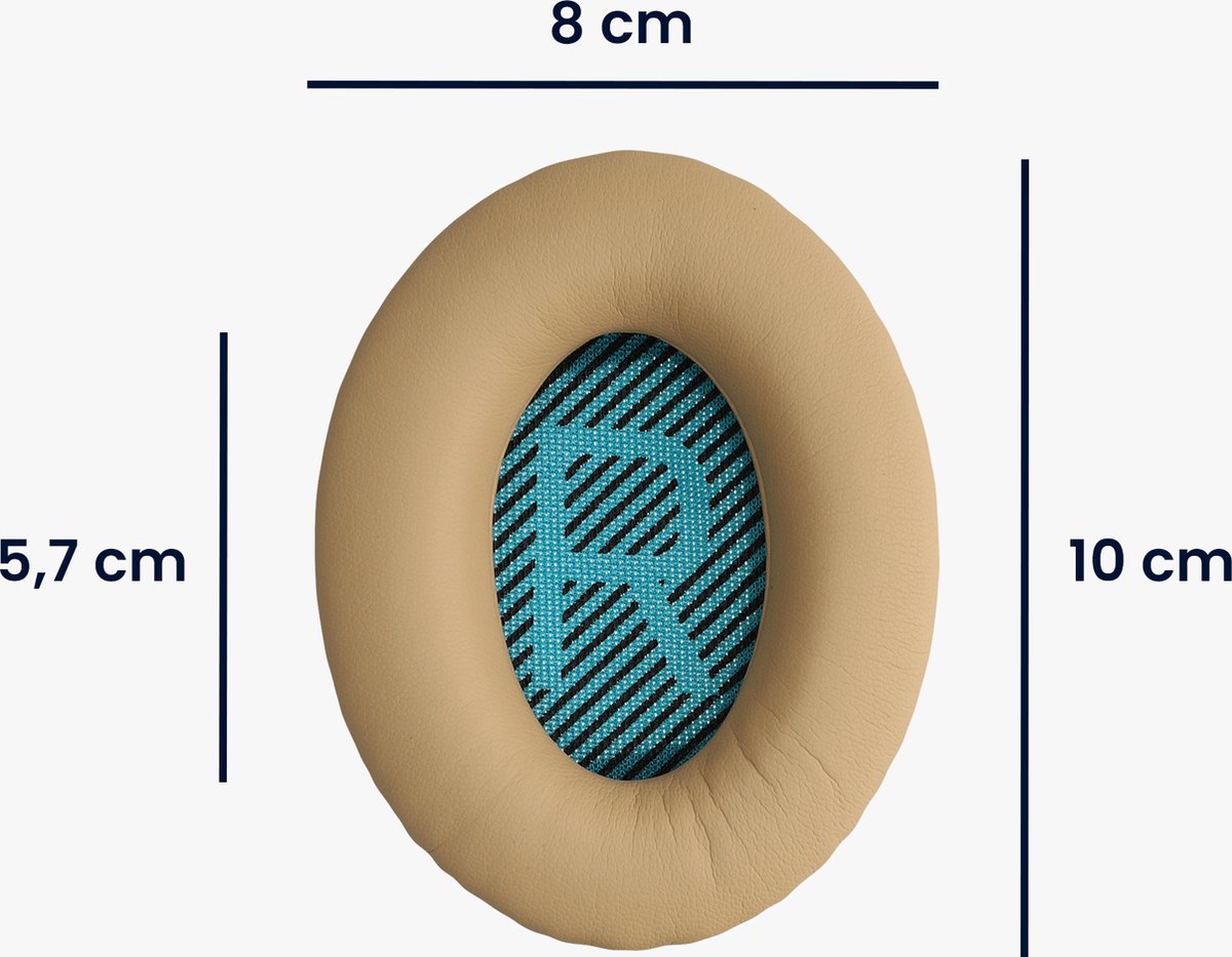 kwmobile 2x oorkussens geschikt voor Bose Soundlink Around-Ear Wireless II - Earpads voor koptelefoon in beige – foto 5