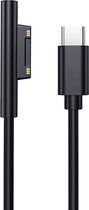 DrPhone SNC1 - Câble USB-C vers Surface - Power 15V3A - Nylon - 1.8M - Zwart