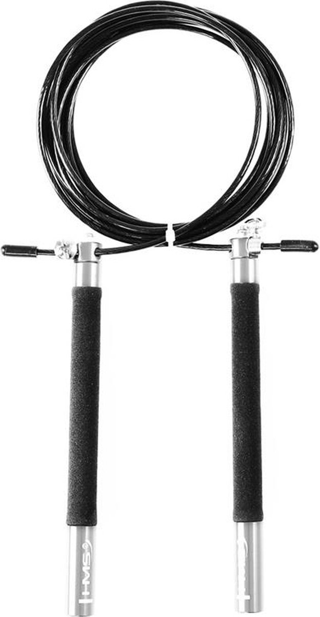 HMS SK54 Serie - Snel Springtouw - Aluminium - Zwart/Zilver - Lengte Verstelbaar