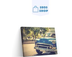SEOS Shop ® Diamond Painting Volwassenen - Diamond Painting Kinderen - Diamond Painting Pakket Volledig - Auto in Cuba - 60x30 cm