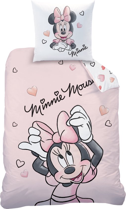 Disney Minnie Mouse Housse de couette Smile - Seul - 140 x 200 cm - Katoen