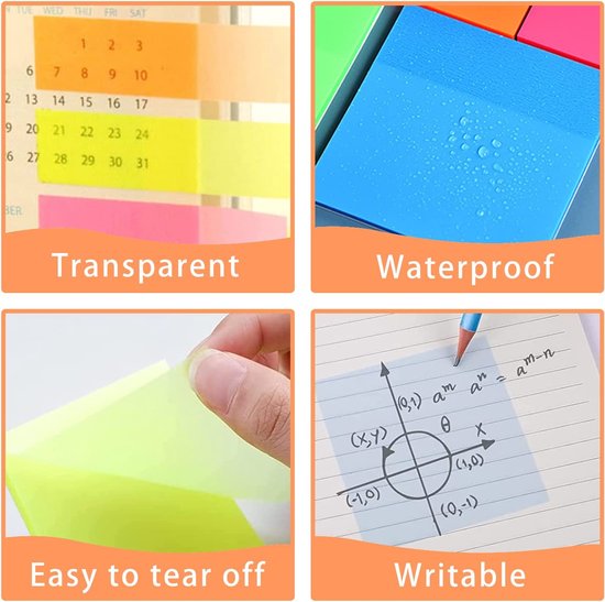 76x76 Mm Haftzettel Neon Haftnotizen – 100 Blöcke In Knalligen Farben, 76x76 Mm, Ideal Für Büro, Schule Oder Zuhause VIVID NEON Sticky Notes