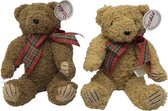 set van 2 Teddy beren met strik - Sunkid - Pluche beer - Perfect gift - teddy beer - Knuffel - Knuffelbeer- Limited edition