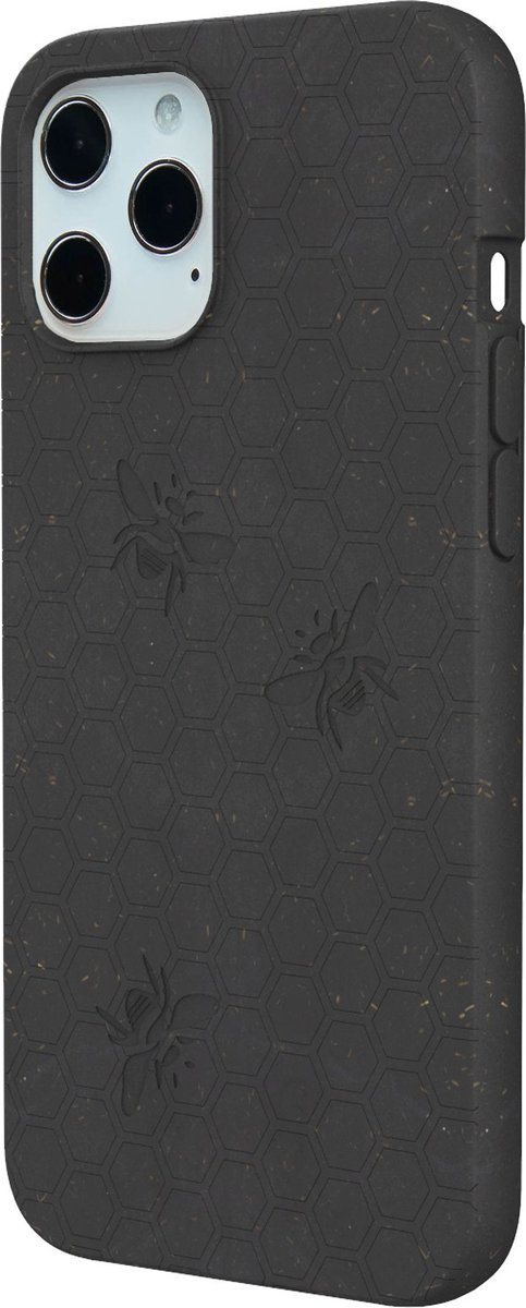Apple iPhone 12 Pro Max Hoesje - Pela Case - Serie - Eco Friendly Backcover - Zwart - Hoesje Geschikt Voor Apple iPhone 12 Pro Max