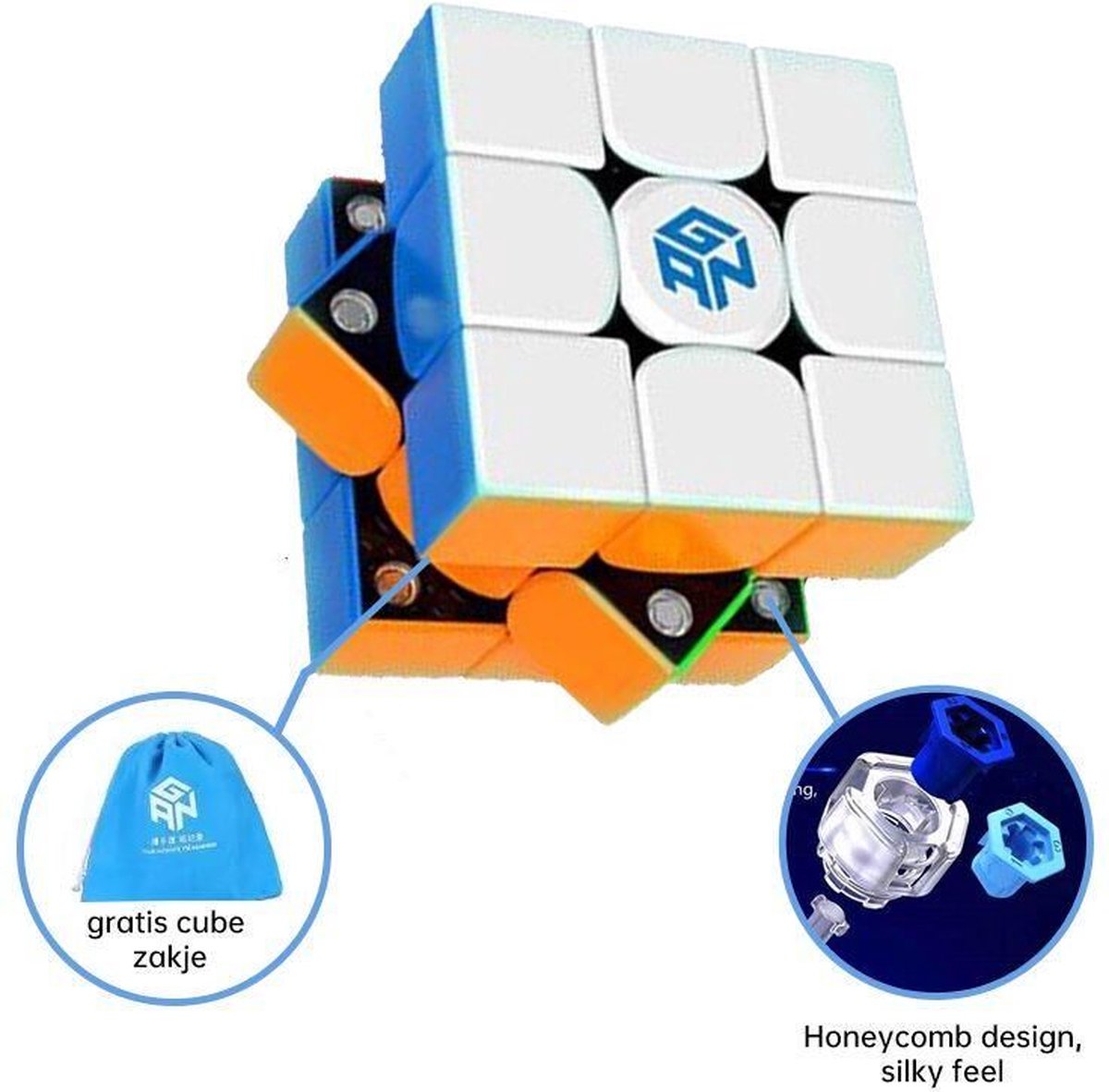 GAN Speed Cube - GAN356 X - 3x3 - Magnetisch | Games | bol