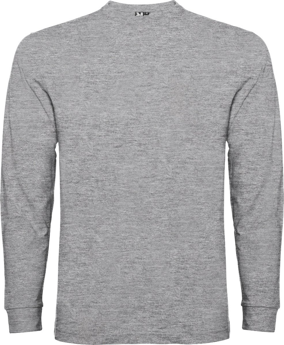 Licht Effen t-shirt lange mouwen model Pointer merk Roly 2XL Grijs