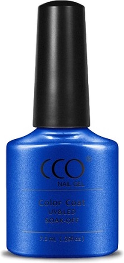 Vegan Shellac CCO Shellac - Gel Nagellak - kleur Teddy 68062 - BlauwShimmer - Semi ...