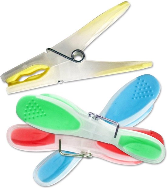 Borvat® | Épingles à linge | 20 pièces | Corde à linge | Cheville | Coloré