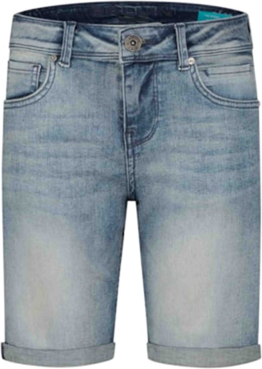 Ballin Amsterdam - Jongens Slim Fit Korte Broek - Blauw - Maat 140 ...