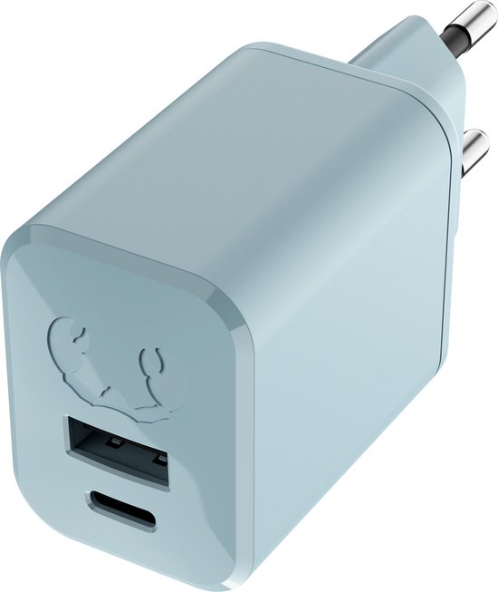USB-C Power Delivery 45W + USB-A snellader compact veilig oplader voor smartphone tablet laptop
