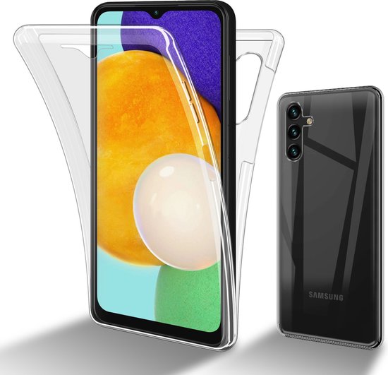 Coque Cadorabo pour Samsung Galaxy A13 5G en TRANSPARENT - Housse de protection intégrale à 360° - Protection avant et arrière, protection intégrale avec film protecteur d'écran