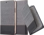 Cadorabo Hoesje geschikt voor Apple iPhone 13 PRO in GRIJS ZWART - Beschermhoes met magnetische sluiting, standfunctie en kaartvakje Book Case Cover Etui