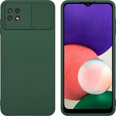 Cadorabo Hoesje geschikt voor Samsung Galaxy A22 5G in Bonbon Groen - Beschermhoes van flexibel TPU-silicone Case Cover en met camerabescherming