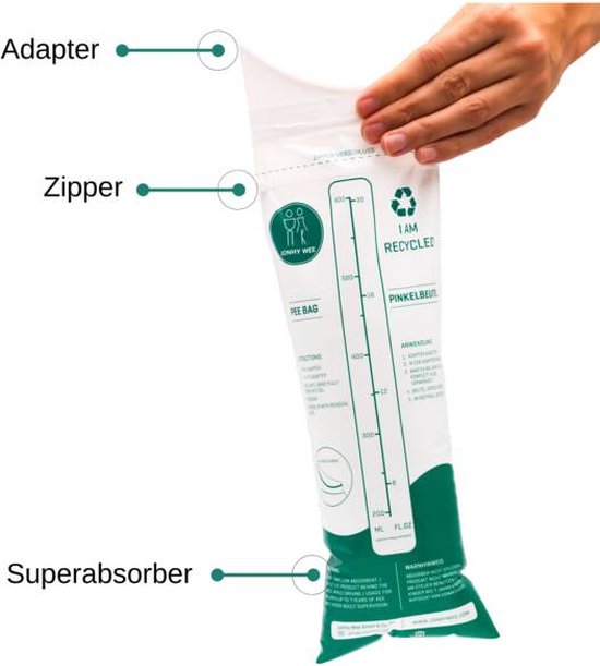 Jonhy Wee Noodtoilet, 3 stuks