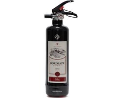 Fire Art fles rode wijn Bordeaux design Brandblusser