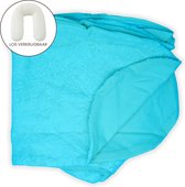 Form Fix XL Voedingskussenhoes - Body Pillow Kussensloop - Zwangerschapskussen hoes - Zijslaapkussen hoes - Badstof/Katoen Hoes - Turquoise