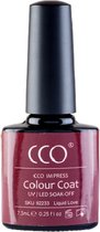 CCO Shellac - Gel Nagellak - kleur Liquid Love 92233 - Rood - Dekkende kleur - 7.3ml - Vegan