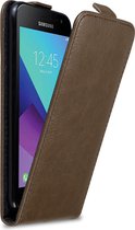 Cadorabo Hoesje geschikt voor Samsung Galaxy XCover 3 in KOFFIE BRUIN - Beschermhoes in flip design Case Cover met magnetische sluiting