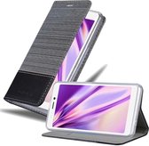 Étui Cadorabo pour WIKO JERRY 3 en GRIS NOIR - Étui de protection avec fermeture magnétique
