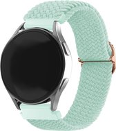Bracelet Strap-it Smartwatch 22mm - Bracelet en nylon tissé / tressé adapté pour Samsung Galaxy Watch 1 46mm / Watch 3 45mm / Gear S3 Classic & Frontier - Polar Vantage M / M2 / Grit X / Grit X Pro - OnePlus Watch - Turquoise